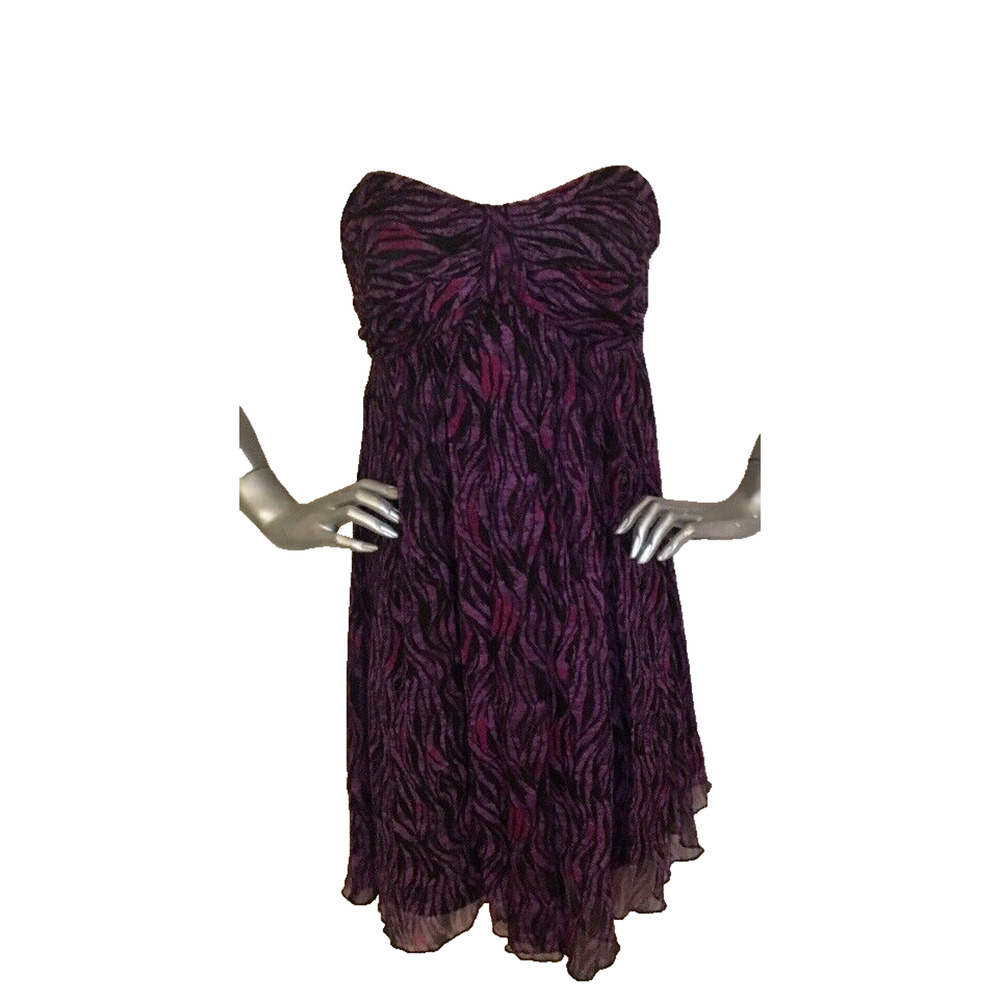 Express Strapless Printed Dress Size 2